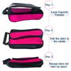Getfitsoo Golf Shoe Bag, Pink Golf Shoes Bags Women Outdoor Zippered Carrier Bags with Ventilation Sport Shoes Bag Travel Shoe Bags (Pink) view 4