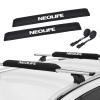 WONITAGO Soft Roof Rack Pads with Two 15 Ft Tie Down Straps for Surfboard, SUP Paddleboard, Snowboard, 34inch (Pair) Black view 1