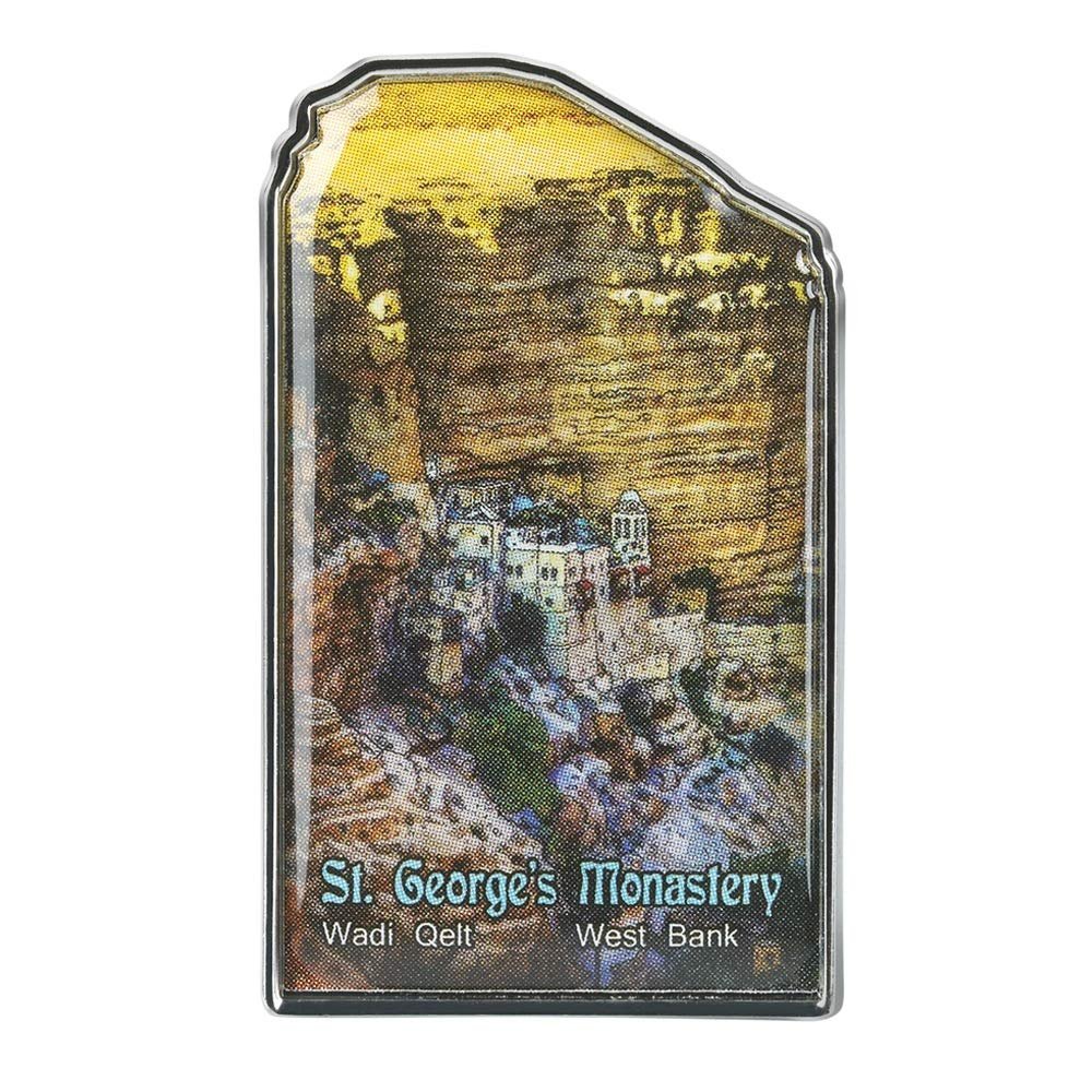 Collectible Novelty Pin for Backpack, Scarf - Made From Jeweler Class Metal - Spartan and the Green Egg Explorer Pin Series: St. Georges Monastery, Wadi Qelt - Palestine (311)