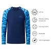 BASSDASH Youth UPF50+ Camo Long Sleeve Fishing Shirt UV Protection Quick Dry Tee view 3