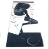 Auric Moon Goddess Luxury Suede Yoga Mat White, Black, Gold 5 ft. x 2 ft. view 1