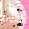 FC FUNCHEER Gymnastics Bar for Kids Ages 3-15, 35" to 60" Adjustable Height, 4FT Wide Base - Professional Kip Bar with 360 Stability & Fiberglass Crossbar, Easy Fold&Solid Design for Home Training view 3