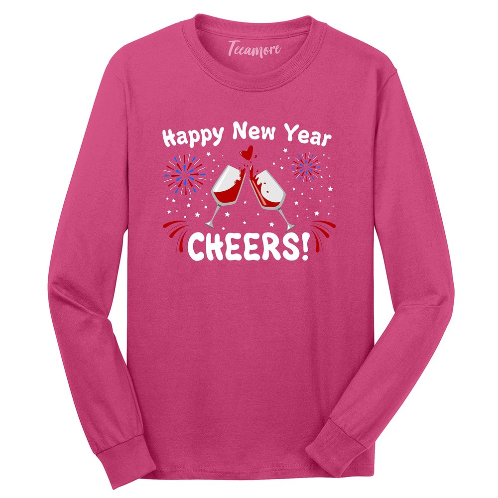 Happy New Year Cheers! Shirt New Years Eve Party Women Long Sleeve T-Shirt Gift