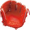 ZETT BPROG11S Hard Baseball Glove Pro Status Special Edition for Pitcher, Right Throw, Deep Orange (5800), Size: 4, Made in Japan view 2