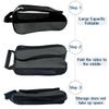 Getfitsoo Golf Shoe Bag, Gray Golf Shoes Bags Men/Women Outdoor Zippered Carrier Bags with Ventilation Sport Shoes Bag Travel Shoe Bags (Grey) view 4