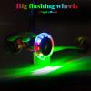 120mm x 28mm Light-up Kick Scooter Front Wheels 8mm OD Inline, LED Bearing Skateboard Silent Flash Wheel with Bearings ABEC-9 for Foldable Micro Mini 2-3-4 Wheel Kids Scooter Kickboard view 3