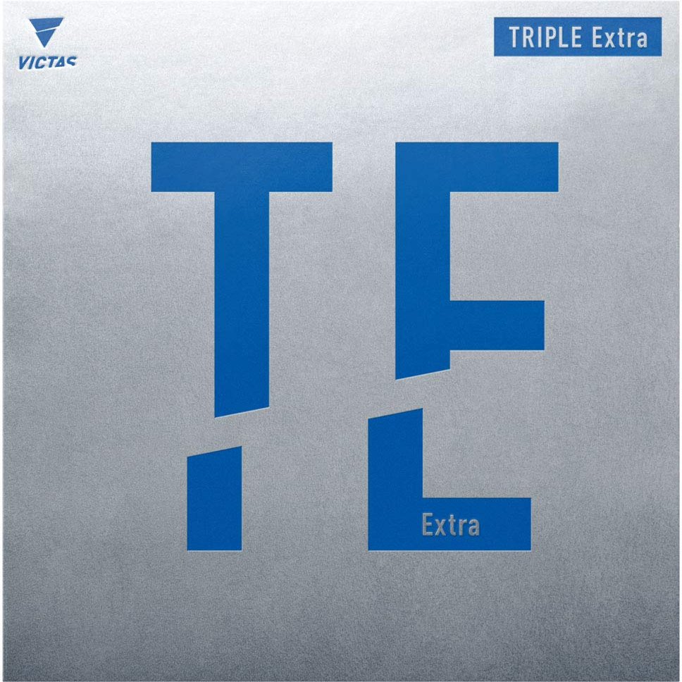 Victas 200050 Table Tennis Rubber Triple Extra Triple Extra Soft Back Strong Adhesive Black (0020) 2.0