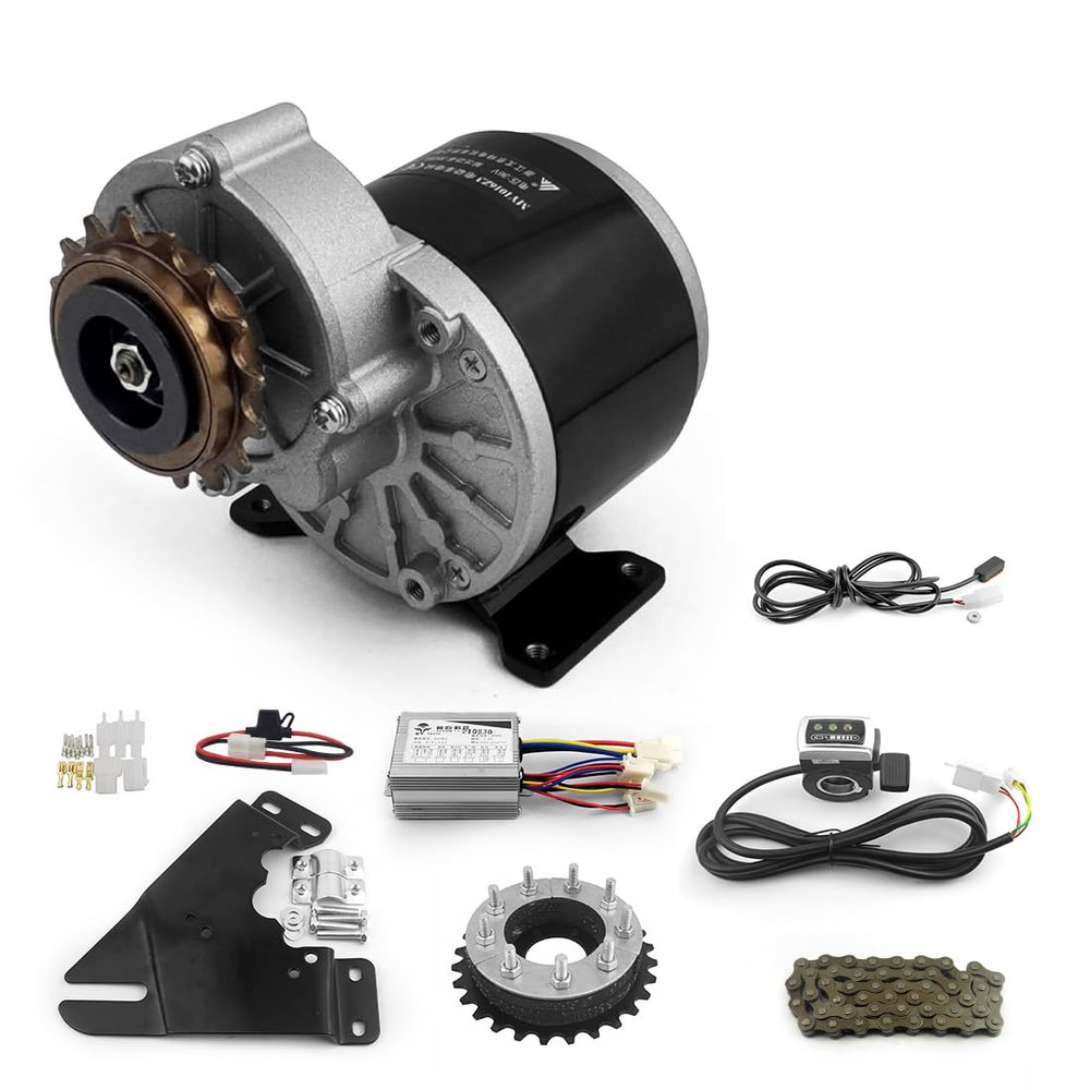 L-faster 24V 36V 350W Motor Kit for DIY Bike Special Brake Lever Bicycle Assisted Motor Kit Can Run 20km/h (24V 350W Kit)