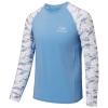 BASSDASH Youth UPF50+ Camo Long Sleeve Fishing Shirt UV Protection Quick Dry Tee view 1