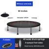 TXTC 40inch Foldable Mini Trampoline,Fitness Trampoline with Trampoline Bag,Stable & Quiet Exercise Rebounder for Kids Adults Indoor,Workout Max 440lbs (Color : D-50inch) view 2