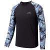 BASSDASH Youth UPF50+ Camo Long Sleeve Fishing Shirt UV Protection Quick Dry Tee view 1