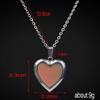 3pcs Temperature Sensing Color Changing Mood Necklace Set Turtle Butterfly Love Heart Shape Pendant Control Emotion Feeling Romantic Stainless Steel Chain Jewelry view 3