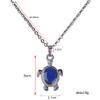 3pcs Temperature Sensing Color Changing Mood Necklace Set Turtle Butterfly Love Heart Shape Pendant Control Emotion Feeling Romantic Stainless Steel Chain Jewelry view 4