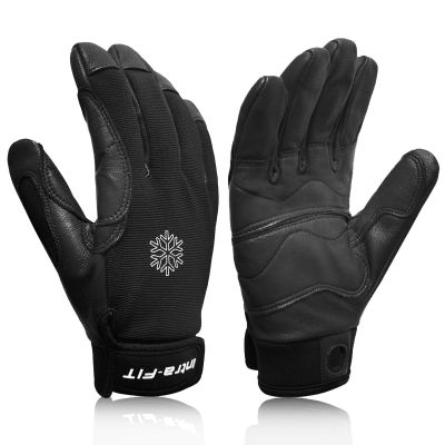 Intra-FIT Climbing Gloves Rope Gloves for Cold Weather, Fleece Liner, Perfect for Rappelling Rescue Rock/Mountain Climbing