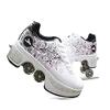 CHSSIH Roller Skates for Women,Shoes with Wheels for Girls Roller skatesfor Girls Ages 6-12, Adult Parkour Quad Roller Shoes Inline Skates Children'sOutdoor Skates,D-6.5 view 1