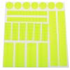 E-outstanding Reflective Sticker for Bike 21PCS Yellow Safety Reflector Waterproof Adhesive Reflective Decals for Cycling Bicycle, Wheelchairs, Motorbike, Helmet, Stroller, Scooter, Hard Hat view 1