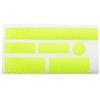 E-outstanding Reflective Sticker for Bike 21PCS Yellow Safety Reflector Waterproof Adhesive Reflective Decals for Cycling Bicycle, Wheelchairs, Motorbike, Helmet, Stroller, Scooter, Hard Hat view 4