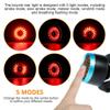 TOTMOX Bikecycle taillight for Night Riding USB Rechargeable Warning Back Light for Safety Cycling view 3