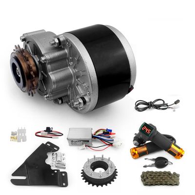 L-faster 24V 36V 250W Bike Brush Motor with Handlebar Throttle Power Switch Voltmeter Brake Sensor (24V 250W kit)