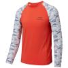 BASSDASH Youth UPF50+ Camo Long Sleeve Fishing Shirt UV Protection Quick Dry Tee