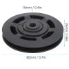 Keenso Bearing Pulley Wheel, 10Pcs/Set 95mm Pulley Universal Nylon Bearing Pulley Wheel Replacement Gym Fitness Equipment Combination fitness products view 2