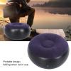 Foldable Inflatable Stool, Portable Round Air Chair Outdoor Camping Chair Footrest Cushion, with Durable Reinforced Bottom, for Home Office Yoga Dorm Outdoor, Kids Adults, Camping, Airplane default view 4