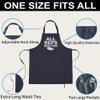 Motivation Gym Chef Apron Fitness Gift for Men Women - All Reps Matter Funny Workout Bodybuilding T-Shirt Black Kitchen Aprons - Grill Cook Apron 1 Size Fits All view 3