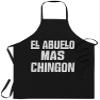 Grandfather Chef Apron Father for Men Women - Mens El Abuelo Mas Chingon Spanish Grandpa T Shirt Black Kitchen Aprons - Grill Cook Apron 1 Size Fits All view 1