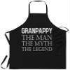 Grandfather Chef Apron Father for Men Women - Granpappy The Man Myth Legend T-Shirt Granpappy Grandpa Gift Funny Kitchen Aprons - Grill Cook Apron 1 Size Fits All view 1