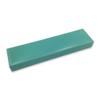 1 Qty - Teal Blue faux leatherette Single Ring Jewelry Box w/ matching packer box view 2