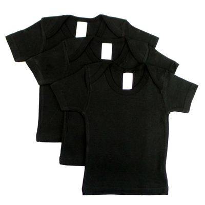 212 Main Short Sleeve Lap Shirt, Black - Size 6 to 12