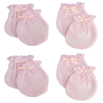 Infant Mittens44; Pink - Pack of 4