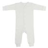 212 Main Interlock Union Suit Long Johns, White - Small