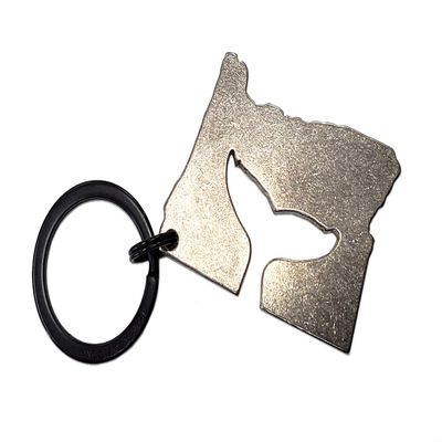 SQUATCH METALWORKS Oregon Whale Tail KEYCHAIN charm MADE IN USA