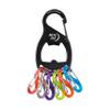 Nite Ize KeyRack and S-Biner - Stainless Steel Key Holder for Car, House & Other Keys - Key Chain with 6 Colorful S-Biners - Hiking Gear & Essentials - Black view 2