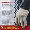Vertx Mens Tactical Gloves, Breathable Shooting Glove for Hunting Gear Outdoor Survival, Touch Screen Compatible Leather Palm, Removable Index Finger, Ranger Green, X-Large view 2