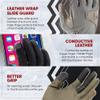 Vertx Mens Tactical Gloves, Breathable Shooting Glove for Hunting Gear Outdoor Survival, Touch Screen Compatible Leather Palm, Removable Index Finger, Ranger Green, X-Large view 3