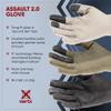 Vertx Mens Tactical Gloves, Breathable Shooting Glove for Hunting Gear Outdoor Survival, Touch Screen Compatible Leather Palm, Removable Index Finger, Ranger Green, X-Large view 4