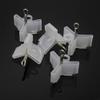 100 Pieces Fishing Hook Bonnets Fishing Treble Hooks Protector Fishing Hook Safety Cover Treble Hook Safety Holder Covers Fishing Treble Hook Cover Hook Safety Cap Protector(5 Sizes, White) view 3
