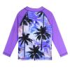 TFJH E 2PCS Girls Swimsuits Long Sleeve Rashguard Sunsuits Beachwear UV 50+ 8-9yt Long Purple Tree 10A view 3