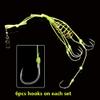 Dyxssm Fishing Feeder Carp Fishing Hooks with Fishing Spring Carp Feeder (Pack of 4) (Green, 6#) view 3