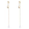 AOEDEJ Anti-Lost Holder Earrings 14K Gold Plated Dangle Earring Wireless Earphone Holder Strap Compatible view 1