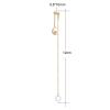 AOEDEJ Anti-Lost Holder Earrings 14K Gold Plated Dangle Earring Wireless Earphone Holder Strap Compatible view 2