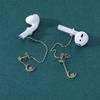 AOEDEJ Anti-Lost Holder Earrings 14K Gold Plated Dangle Earring Wireless Earphone Holder Strap Compatible view 4