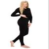 ALWAYS Women's Thermal Underwear Set - Fleece Lined Premium Soft Winter Warm Long Johns Inner Base Layer Black Camo M view 2