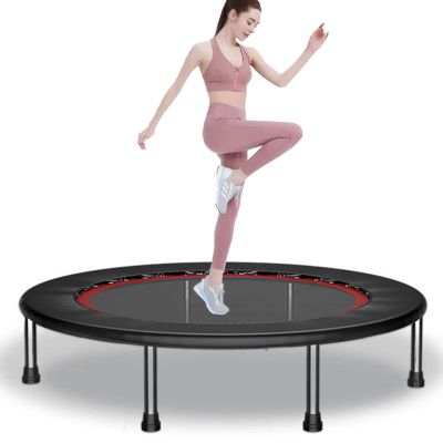 TXTC Portable Mini Trampoline for Kids, Trampoline with Trampoline Bag,Indoor Fitness Trampoline for Adults,for Indoor Exercise Workout Max 440lbs (Color : D-50inch)
