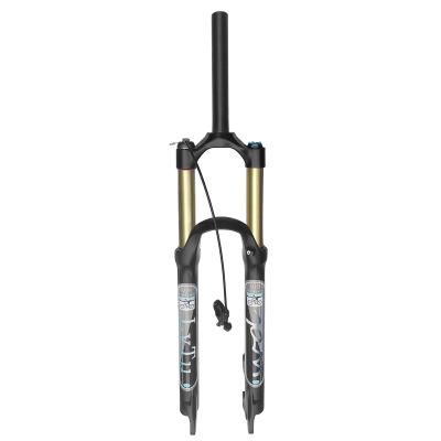LvTu Air Suspension Fork 26/27.5 Inch 140mm Travel, WQ-001 Alloy 1-1/8" Forks (Color : Straight Remote Lockout, Size : 26 inch)