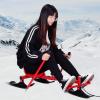 FACAI Libao Ski Car Skating Car Ski Area Skating Rink Play Snow Park Use Children Adult Ice Bike Green view 3
