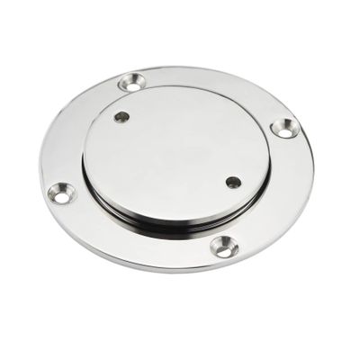 keehui Marine 316 Stainless Steel 4inch Inspection Deck Plate W/Screws for Boat