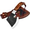 Dessi D2 Steel Blade Axe Hatchet Gut Hook Tomahawk Hunting Knife Camping Hiking Damascus SM73 view 1
